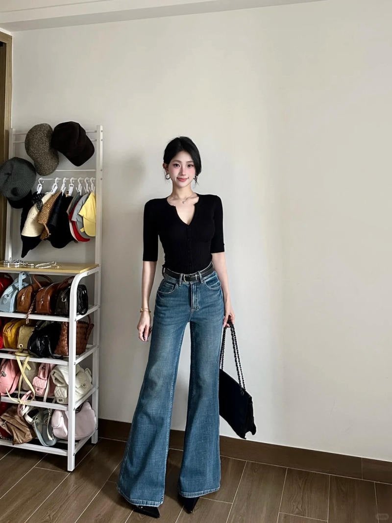 Quần ống loe hợp với dáng người nào? Các lưu ý khi mặc quần ống loe