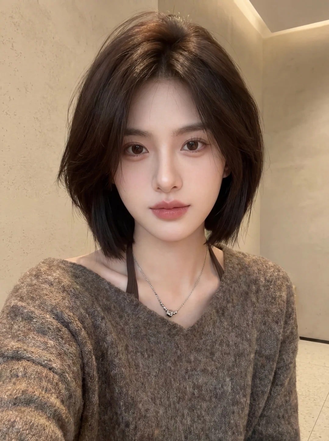 tóc ngắn đuôi bằng