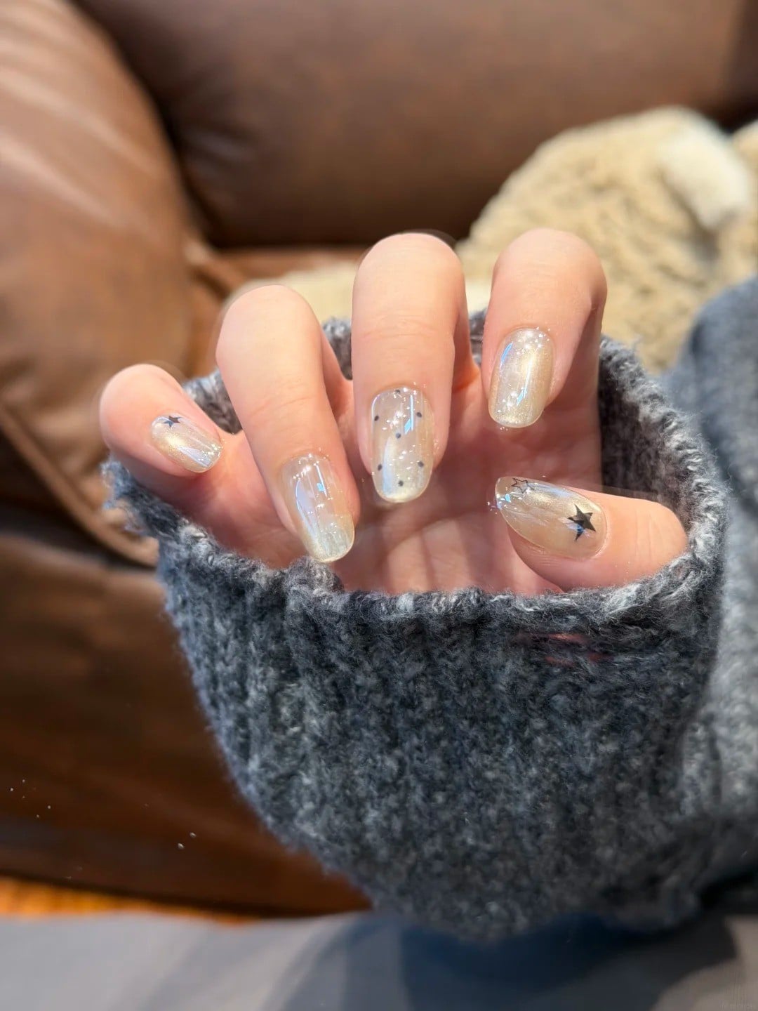 nail đen trắng