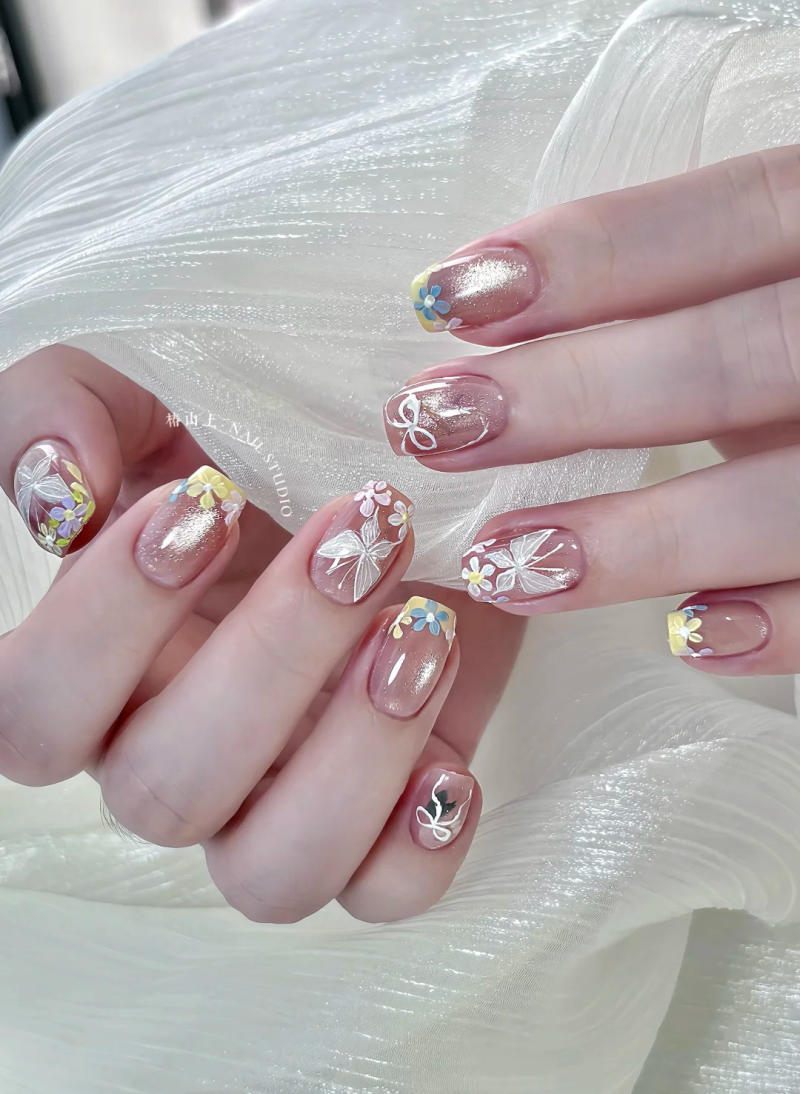 Mẫu nail mắt mèo