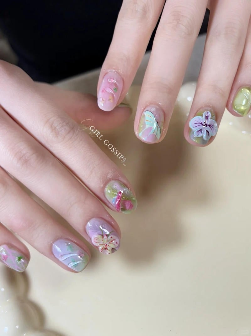 Chọn mẫu nail đẹp mùa xuân phù hợp nhất