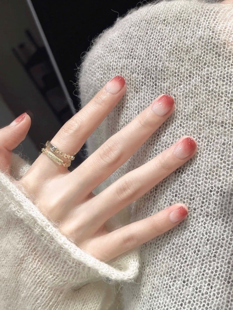 nail màu trắng gạo