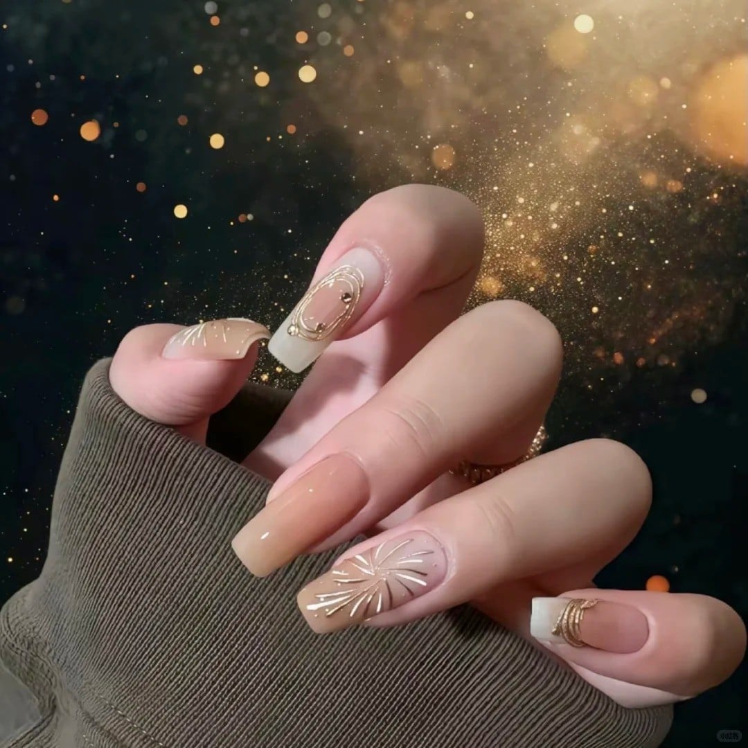 Nail đẹp 2026 tết cho da ngăm