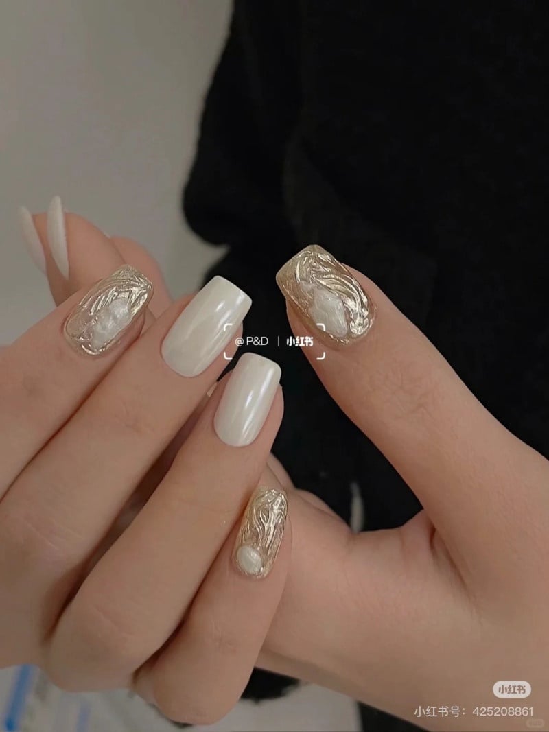 nail trắng sữa