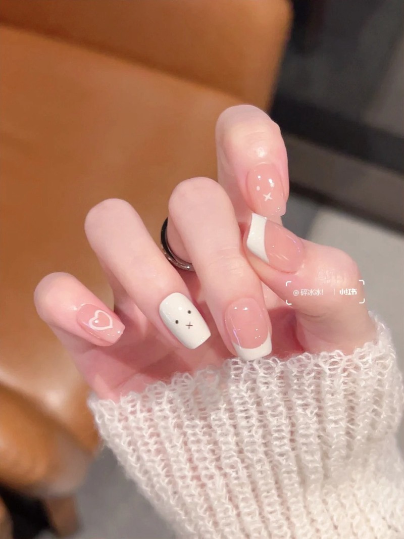 nail trắng sữa