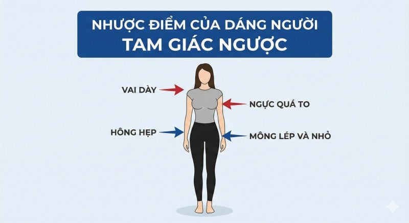 dáng người tam giác ngược