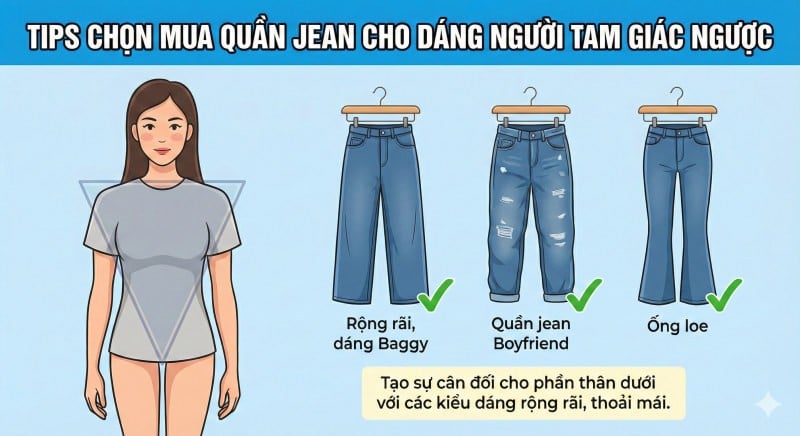 dáng người tam giác ngược
