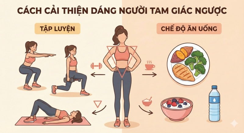 dáng người tam giác ngược