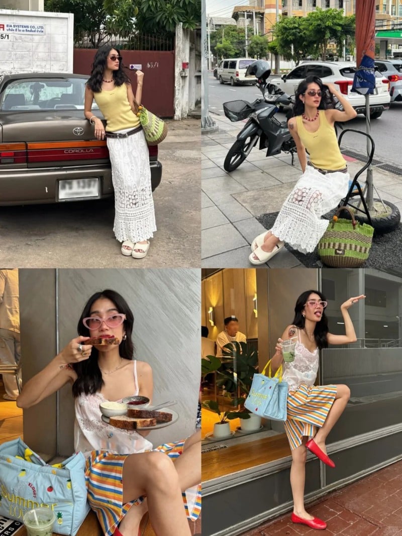 phong cách nữ thời trang thái lan