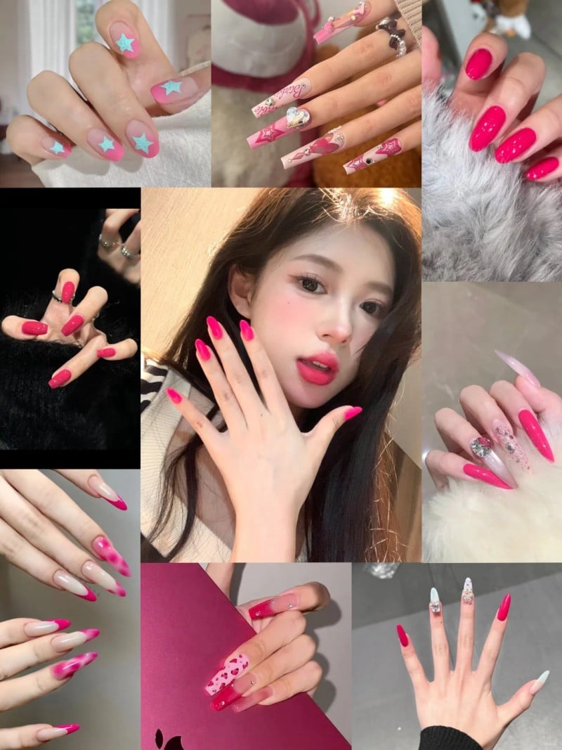 màu hỏa sơn móng tay màu gì