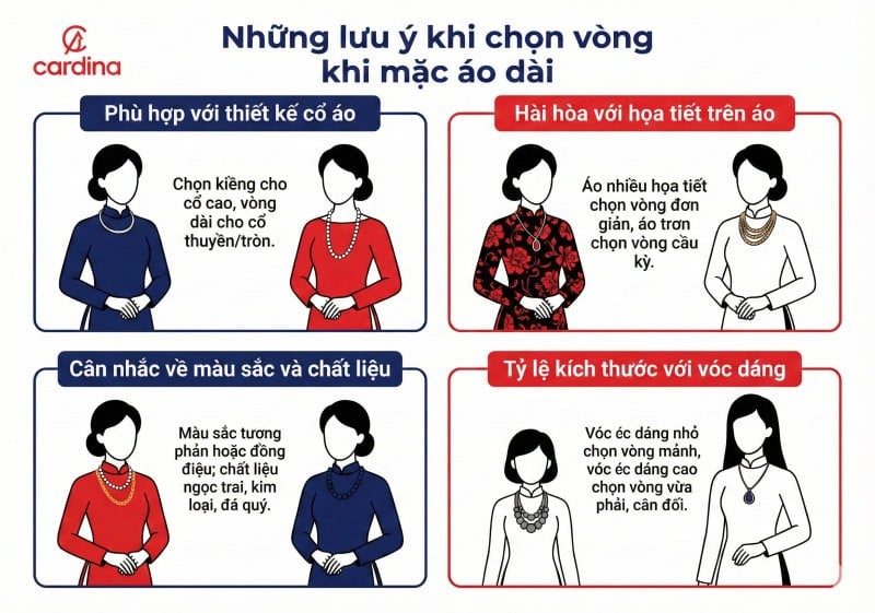 phụ kiện vòng cổ đeo cùng áo dài