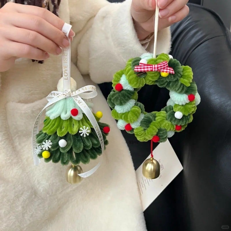 cách làm cây thông noel bằng kẽm nhung