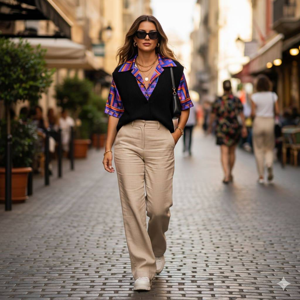 Layer dưới áo gile/vest