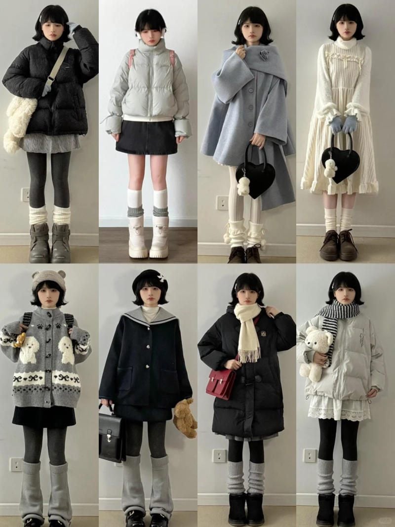 20. Set áo khoác gió + Quần dù ống rộng màu tím pastel + Kính râm