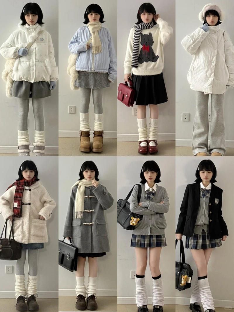 20. Set áo khoác gió + Quần dù ống rộng màu tím pastel + Kính râm