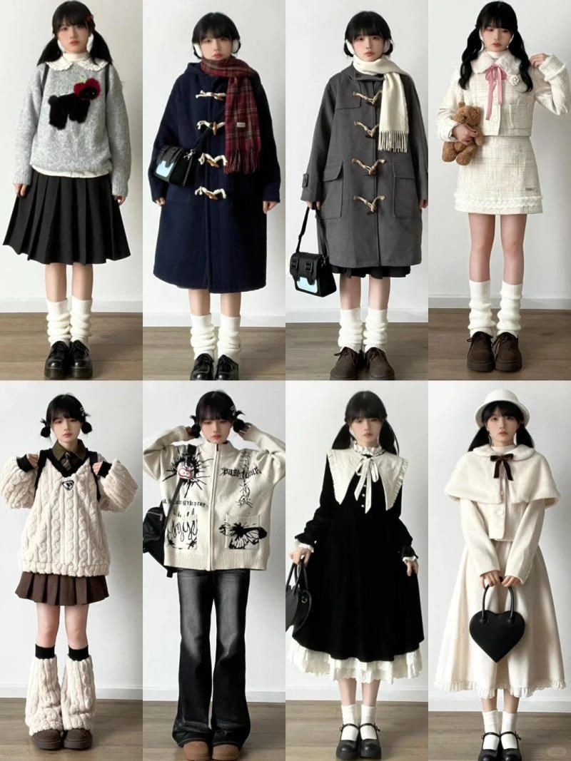 20. Set áo khoác gió + Quần dù ống rộng màu tím pastel + Kính râm