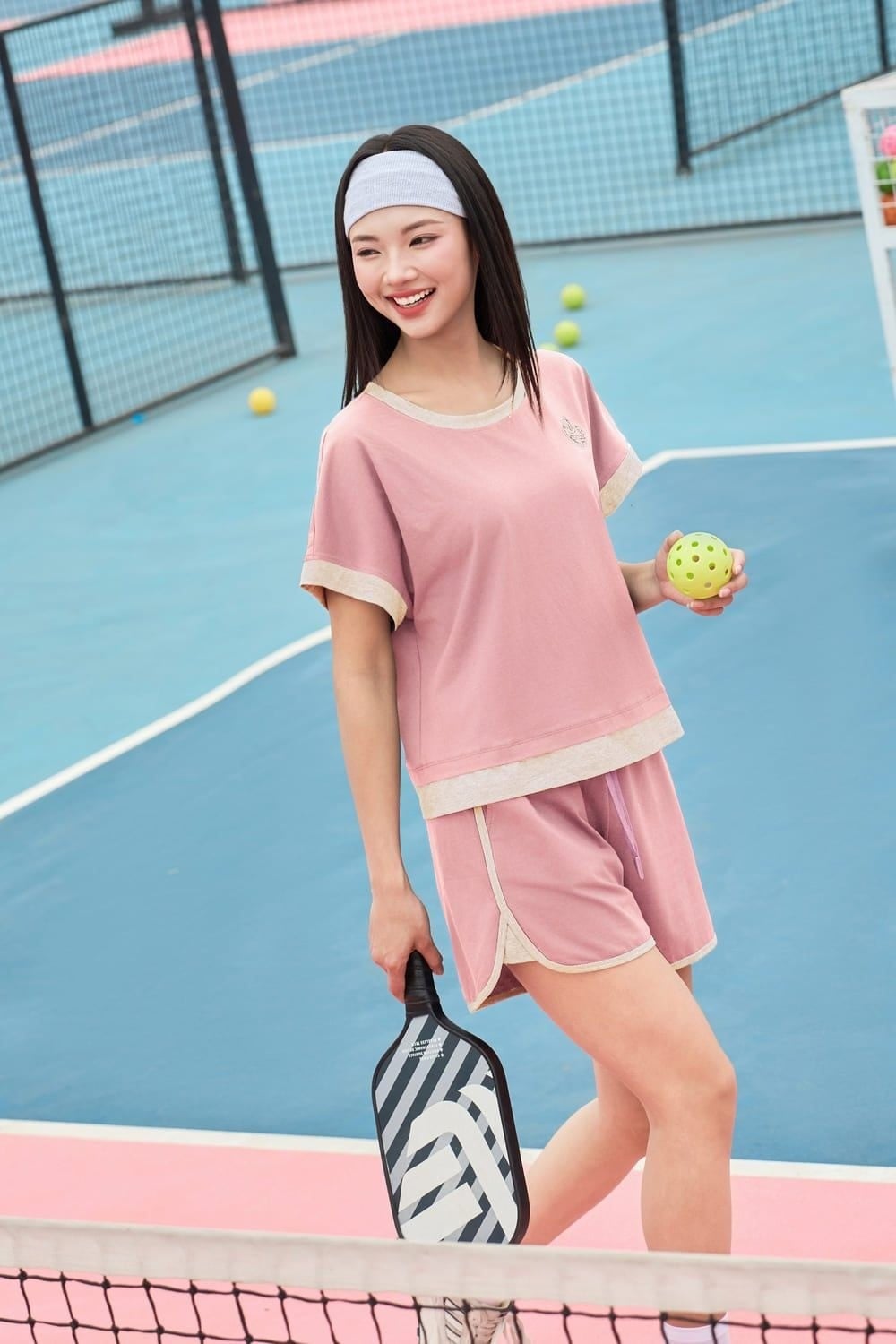 Nohu 2026 phiên bản mới thể thao + Quần short đồng điệu + Băng đô năng động