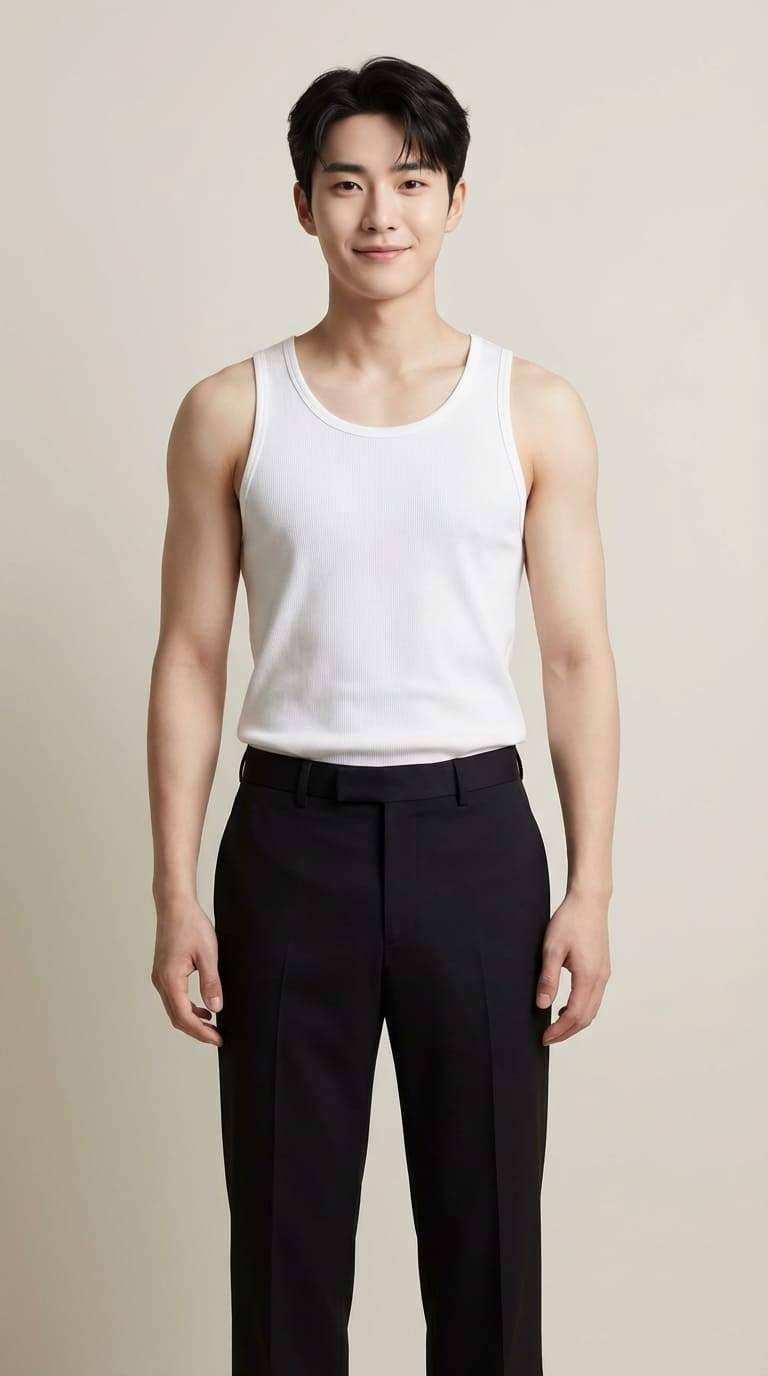 Áo ba lỗ nam mix cùng quần Tây thanh lịch