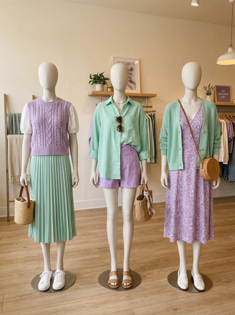 Phối cùng màu Xanh Bạc Hà (Mint Green)