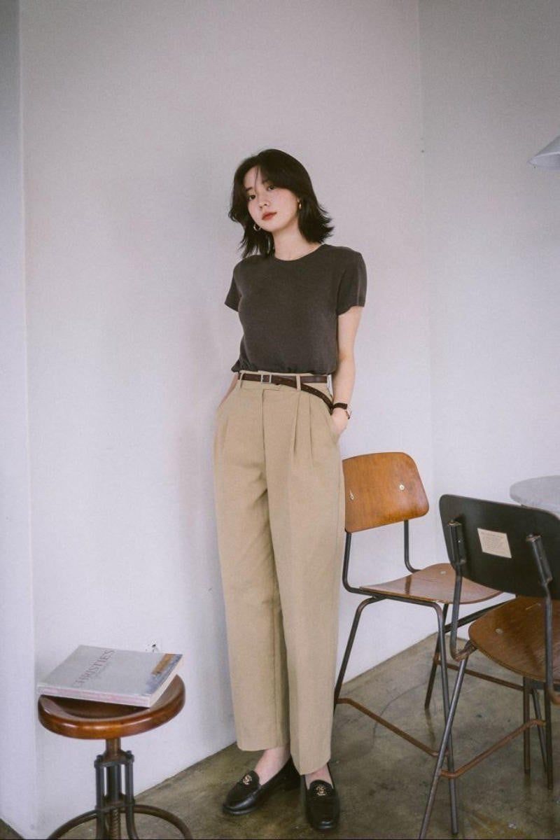 Phối quần baggy mix boot