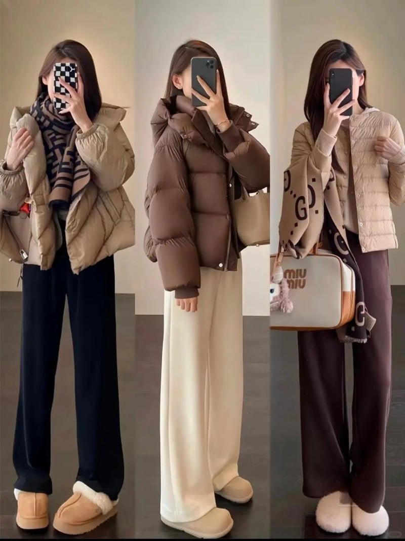 16. Áo phao béo (Puffer Jacket) và Ugg