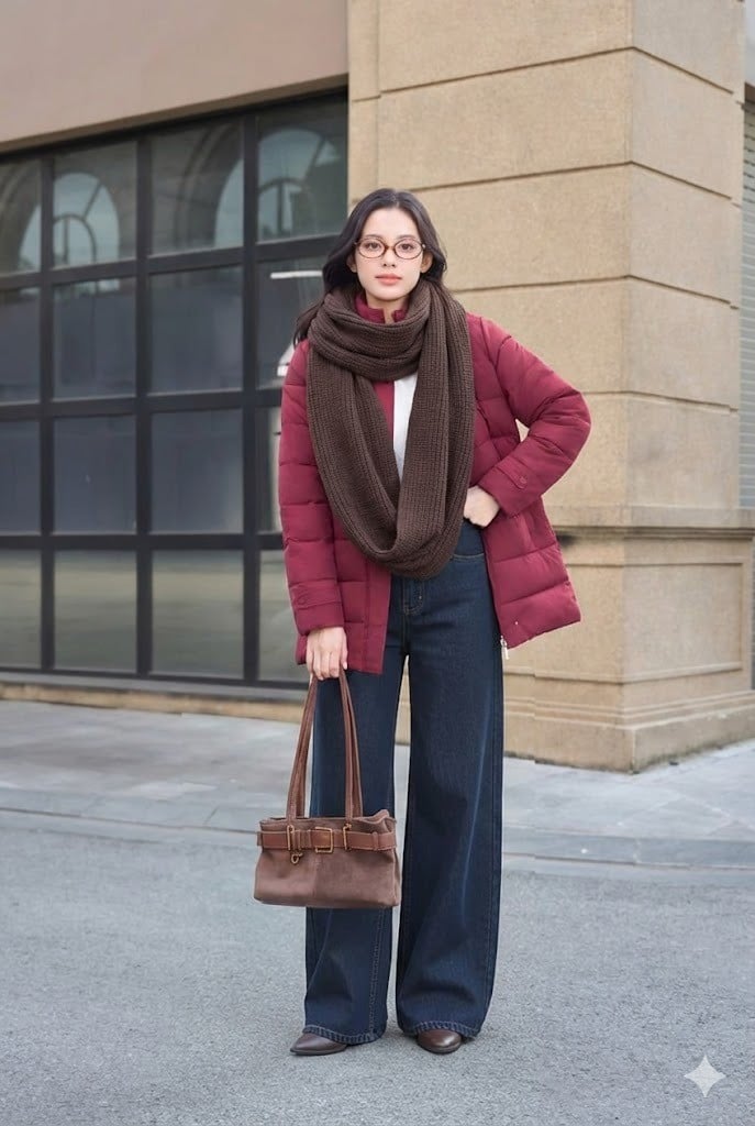 Sự kết hợp hoàn hảo cùng Áo phao và Jeans