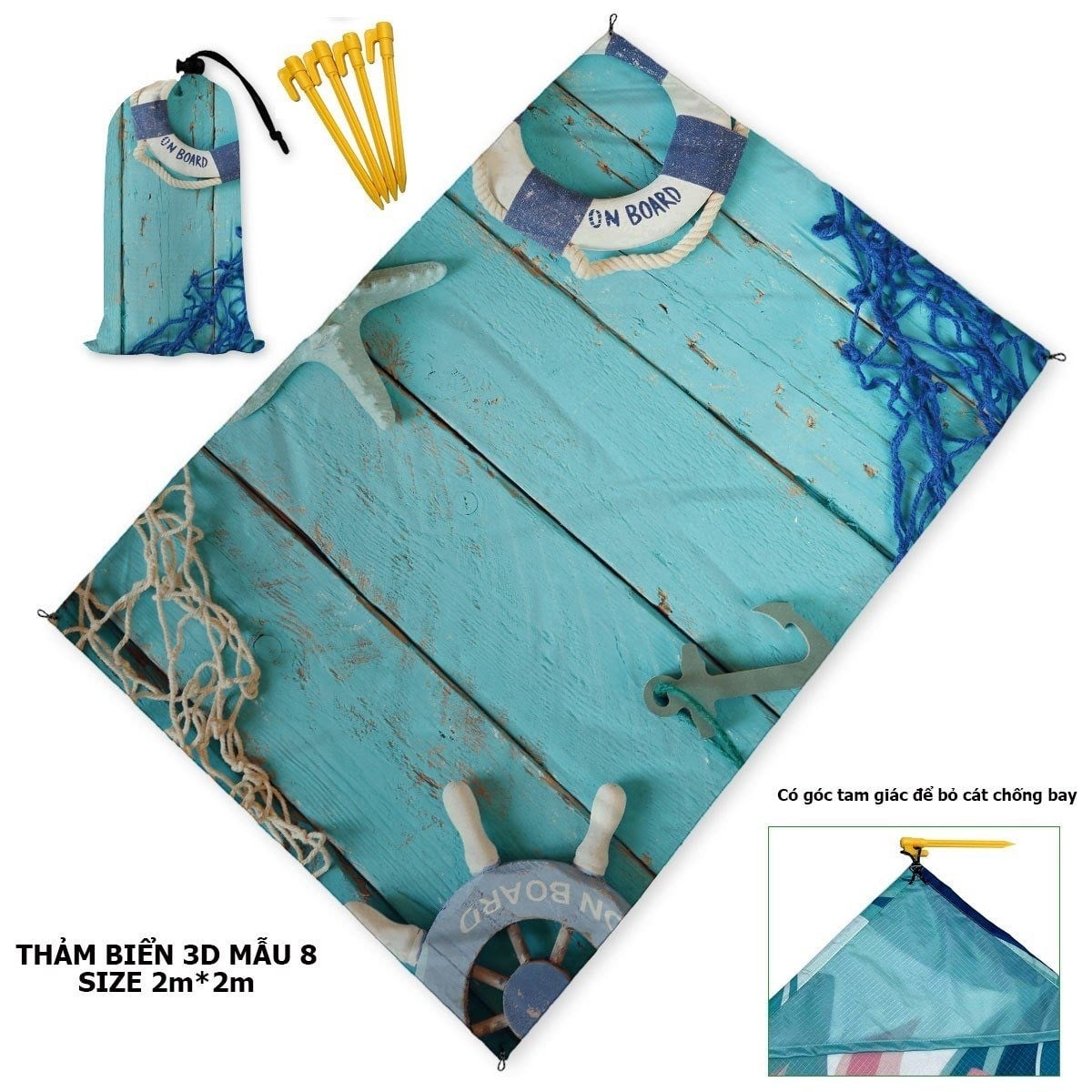 Thảm trải đi biển chống cát