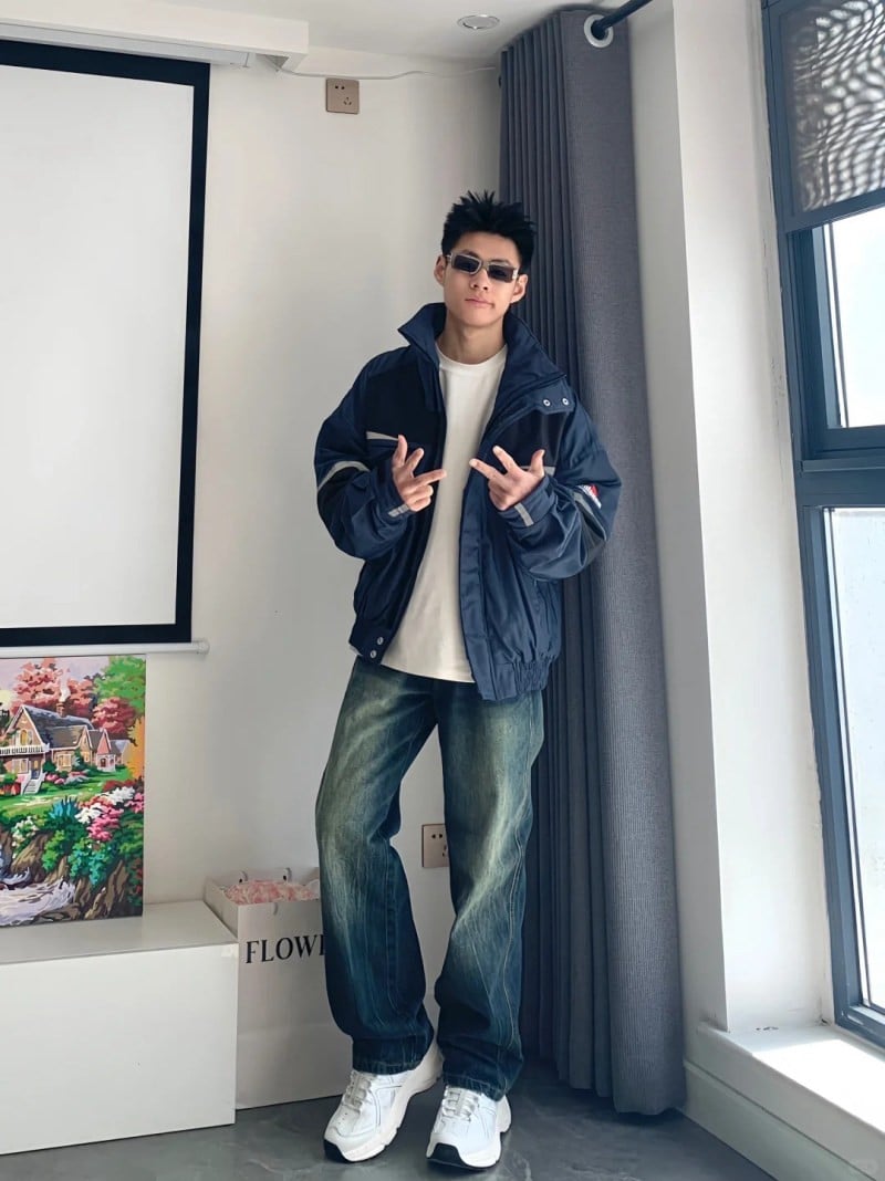 quần jean ống rộng nam