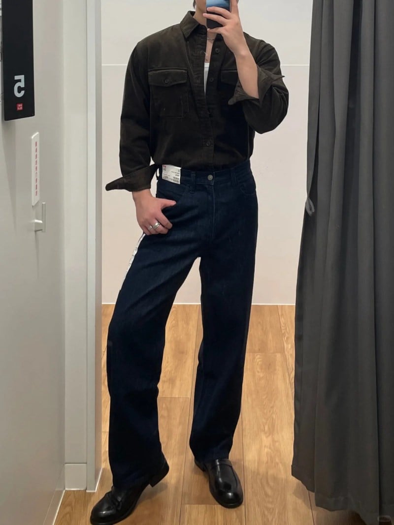 quần jean ống rộng nam