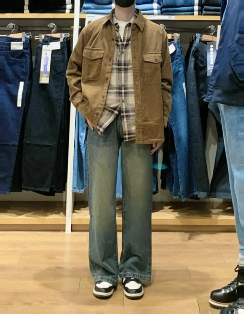 quần jean ống rộng nam