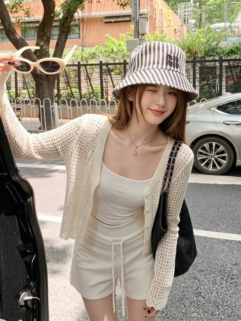 quần short cạp cao
