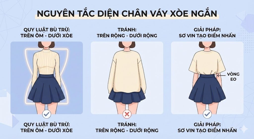 Quy luật Bù Trừ (Trên ôm - Dưới xòe)