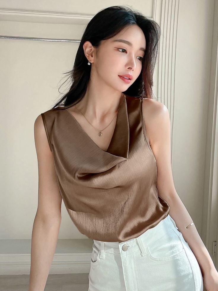áo cổ đổ hai dây