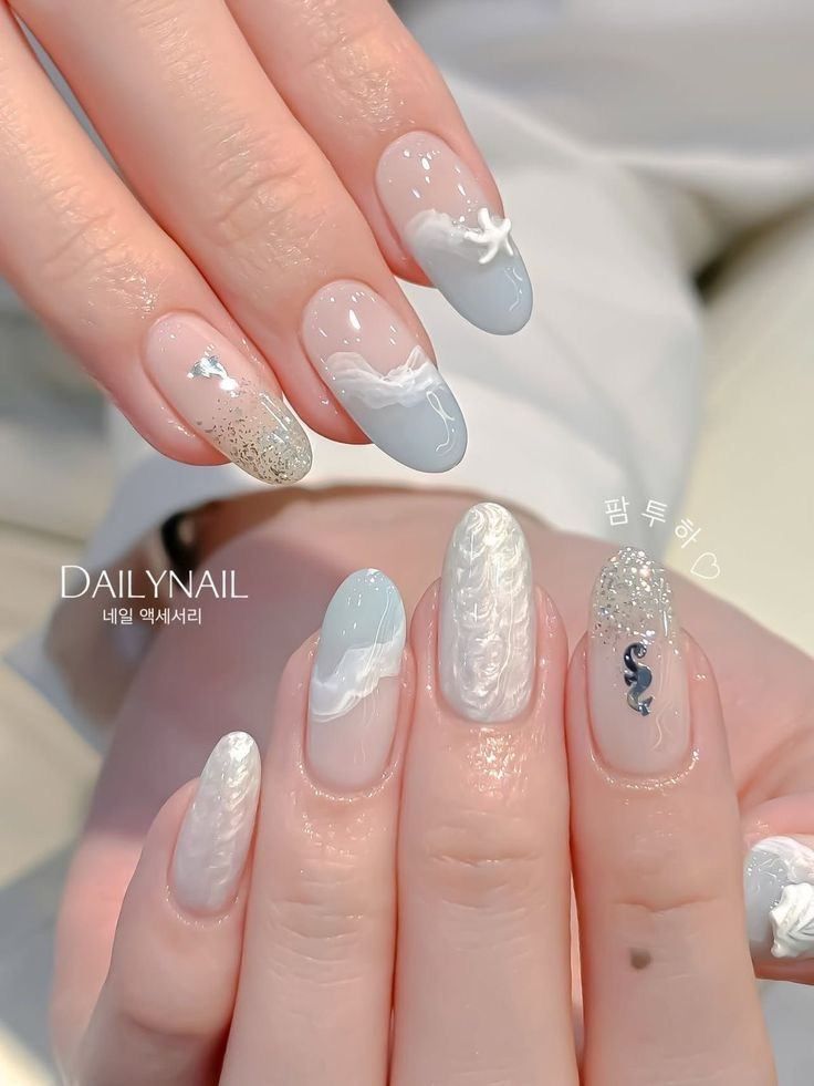 nail loang vân biển