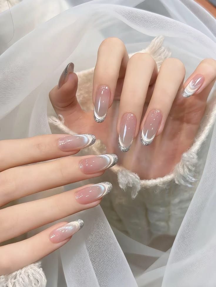 nail loang tone trà sữa, latte
