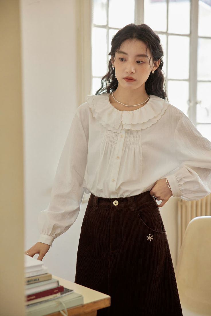sơ mi cổ bèo