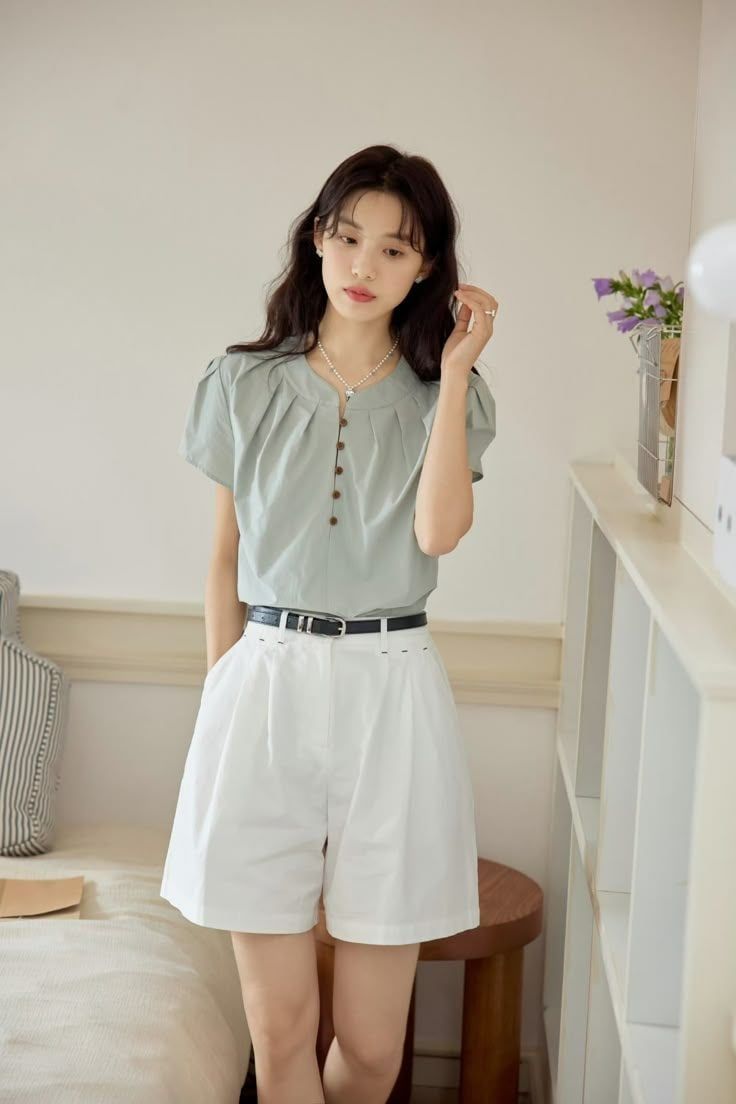 sơ mi cổ bèo