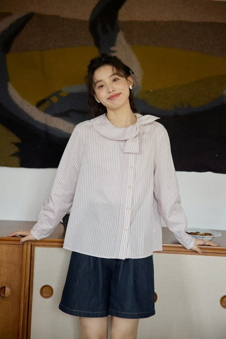 sơ mi cổ bèo