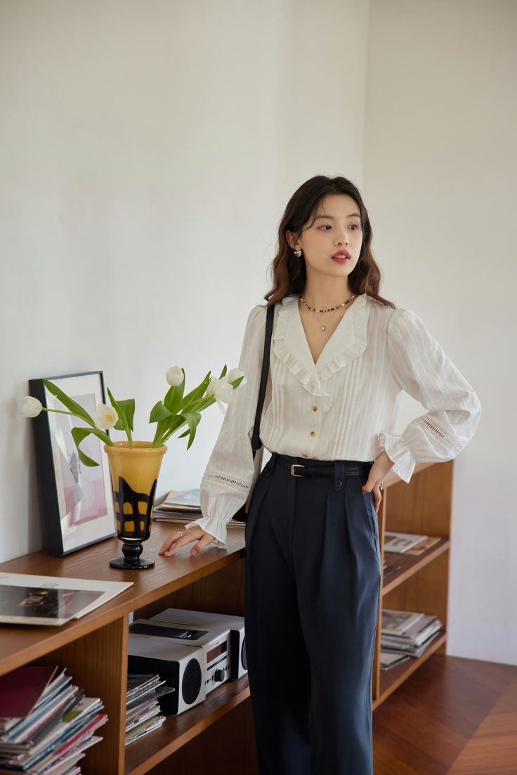 sơ mi cổ bèo