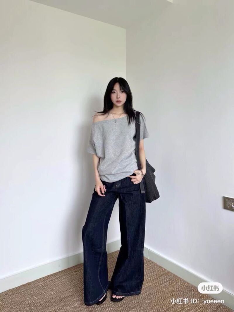 phối đồ với quần culottes ống rộng