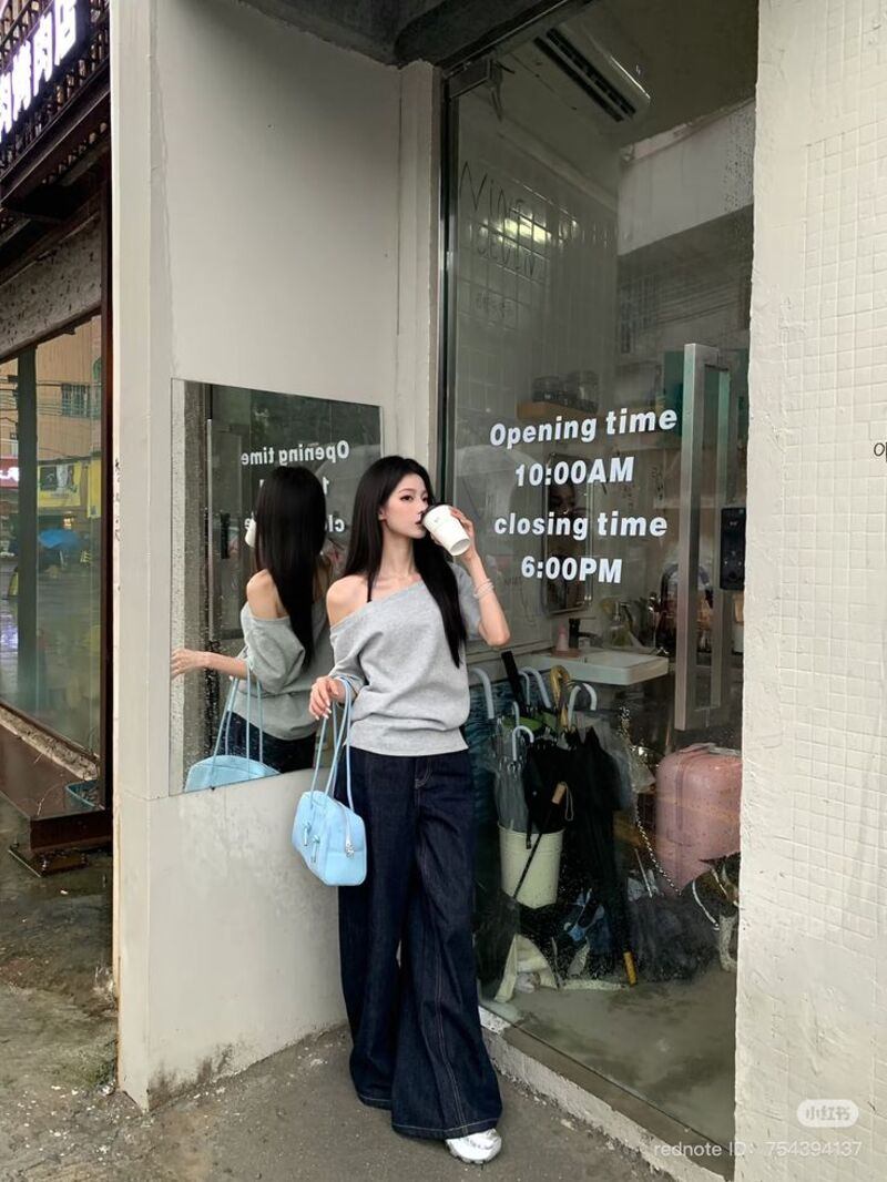 phối đồ với quần culottes ống rộng