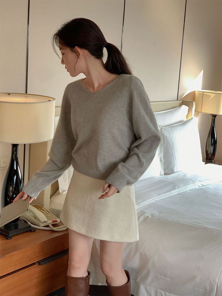 chân váy chữ a dáng ngắn