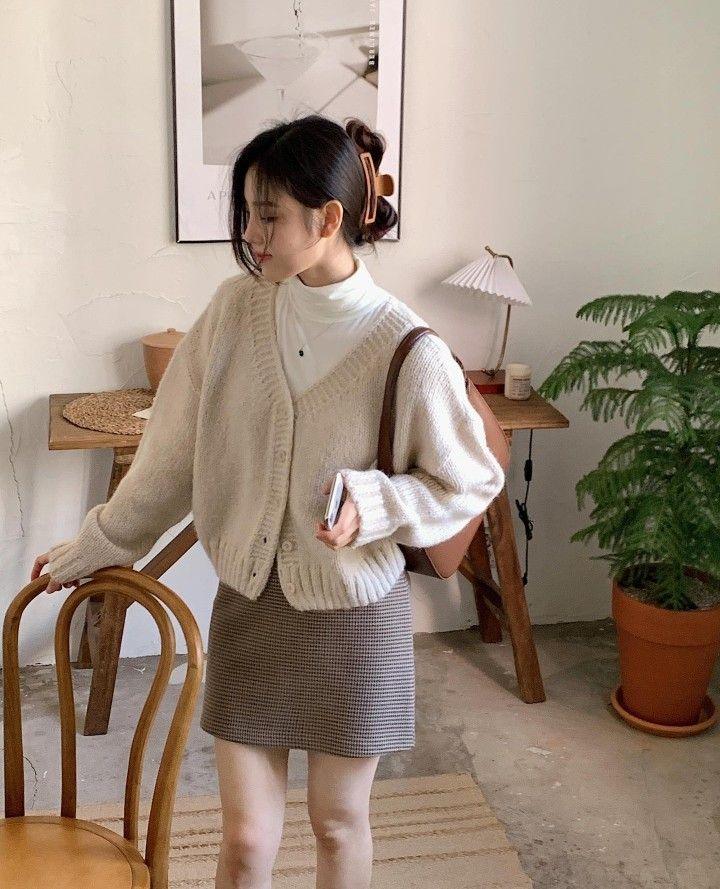 chân váy chữ a dáng ngắn