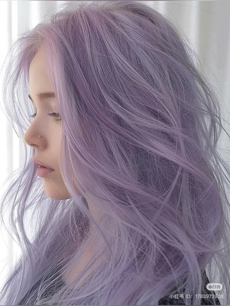 tóc màu tím khói