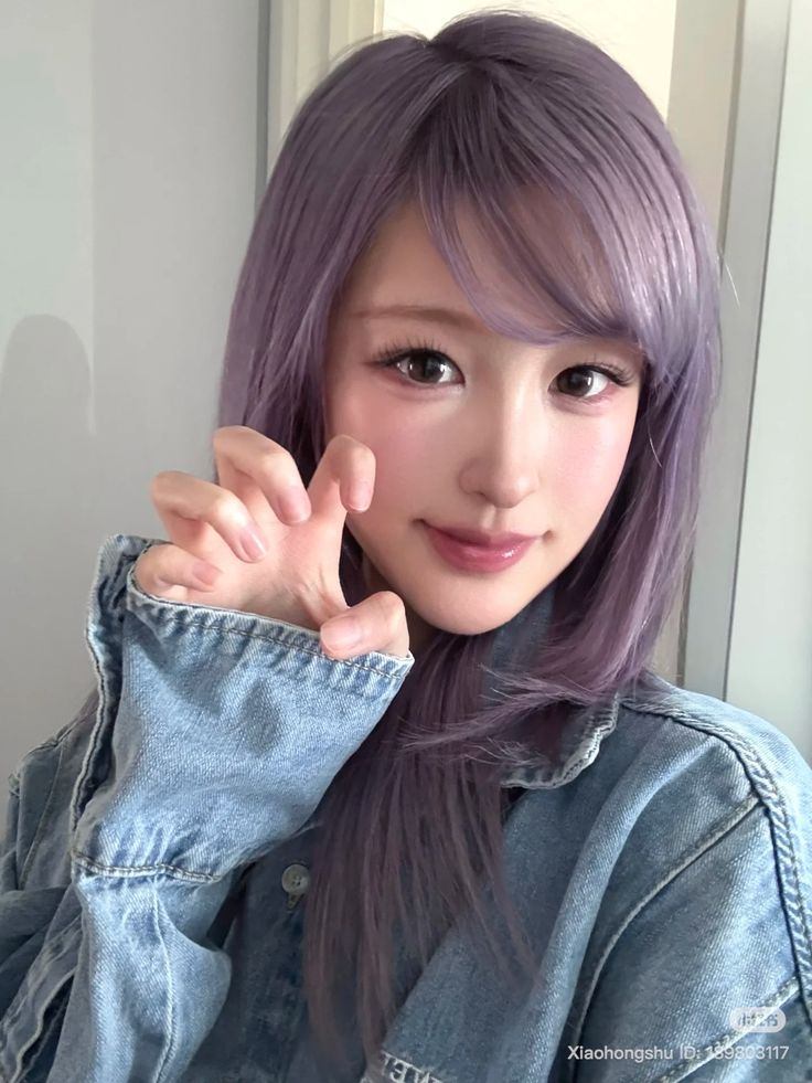 tóc màu tím khói