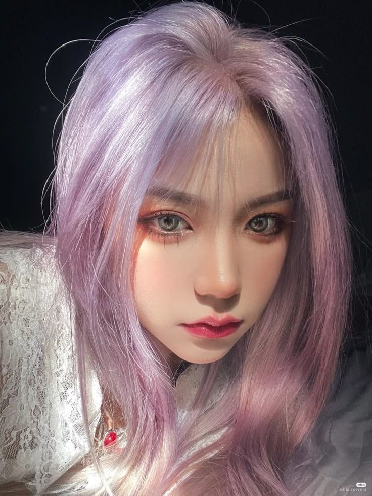 tóc màu tím khói