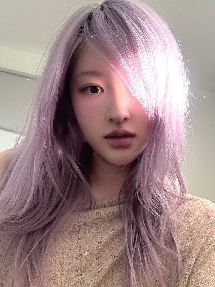 tóc màu tím khói
