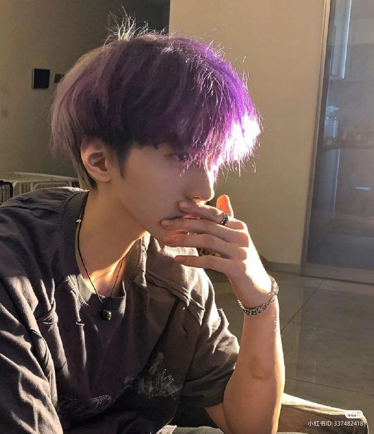 tóc màu tím khói