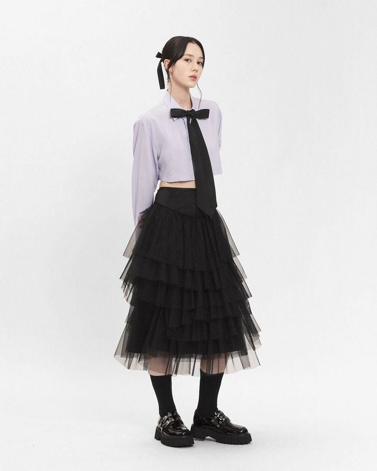 phối đồ cùng chân váy tutu