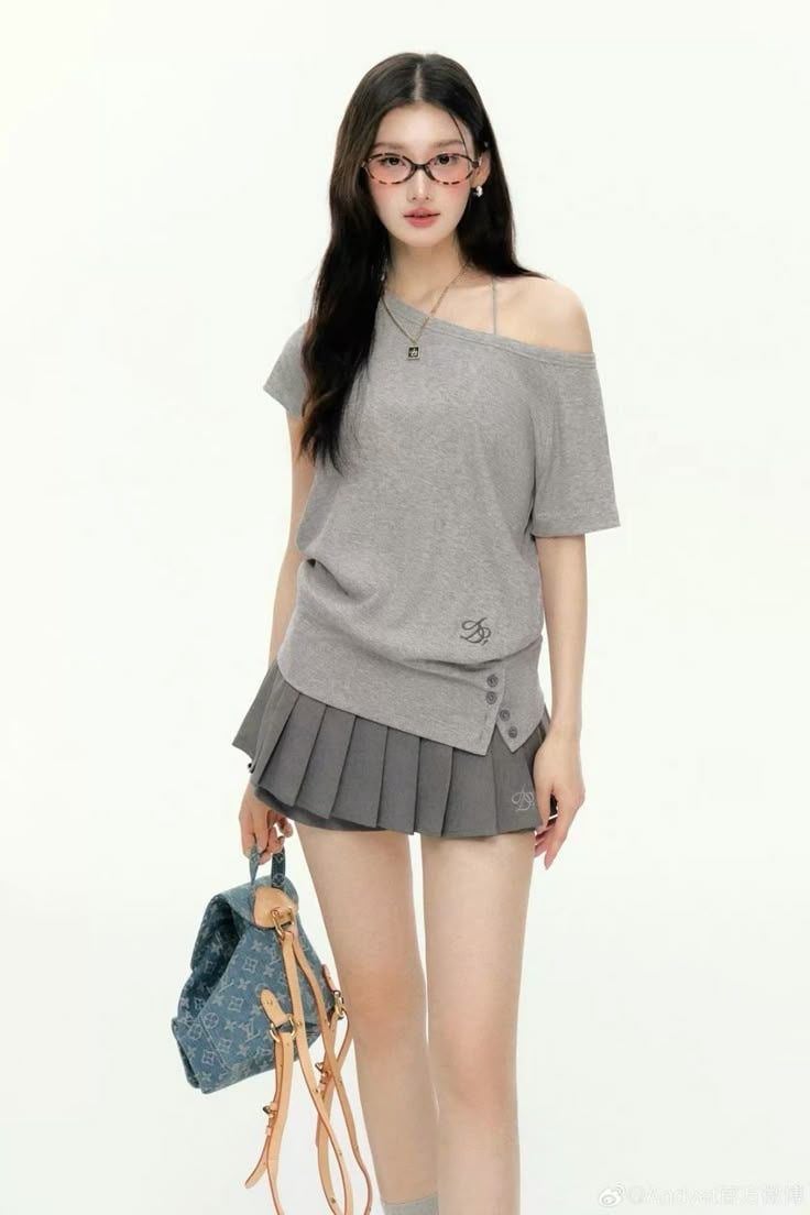 cách phối đồ áo trễ vai